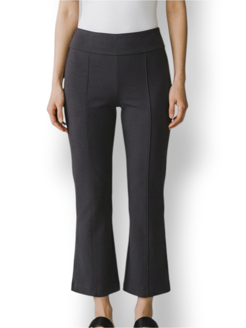 4/$20 Express Columnist Boot High Rise Black Pull-On Bootcut Pants Size Medium